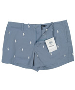 NEW Polo Ralph Lauren Shawna Shorts! 14  Blue With White Polo Players Al... - $54.69 CAD