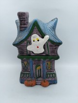 Vintage 1989 HOLLAND FLORAL INC Halloween Haunted House Planter Figurine 6 1/2” - £11.65 GBP
