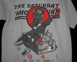 TeeFury Doctor Who YOUTH MEDIUM &quot;The Saturday Whovian #09&quot; Mash Up Shirt... - £10.22 GBP