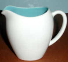 Kate Spade Lenox Summer Circle Creamer Aqua Blue/White 10 oz. New No Box - €20,86 EUR