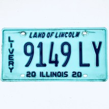 2020 United States Illinois Land of Lincoln Livery License Plate 9149 LY - $18.80