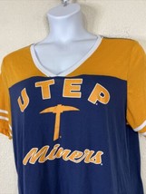 Colosseum Women Plus Size 1X Blue/Orange UTEP Miners T Shirt Short Sleeve - £6.37 GBP