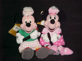 Golf Minnie and Caddy Mickey Mouse Bean Bags With Tags From The Disney Store - £19.77 GBP