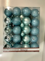 Vickerman 2.4&quot; Baby Blue 4-Finish Ball Ornament Assortment, 60 Pack~Christmas - £28.54 GBP