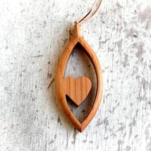 Wooden Tears with Heart Wall Window Decoration Ornament, Unique Gifts for Women - £14.08 GBP