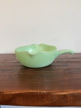 MCM Vintage Fire King Jadeite Skillet Handle Bowl Oven Dish Double Spout Glass - $155.42