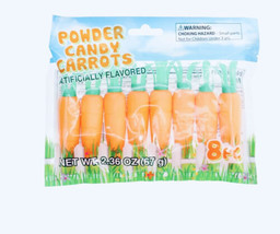 Powder Candy Carrots, 8-ct. Pack Easter/ Seasonal - $9.78