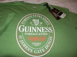 New Mens L Official Guinness Shirt Green Exclusive Ireland St Patrick’s Day - $23.75