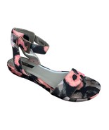 Senso Diffusion Black Pink Gray Floral Leather Platform Sandal size 39 /... - $26.31