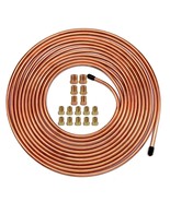 MuHize Upgraded Brake Line Tubing Kit - 25 Ft. of 3/16 Copper Coated Fle... - £15.70 GBP