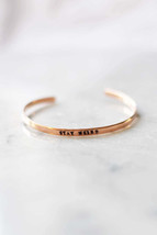 Salt And Sparkle - “Stay Weird” Copper Bangle Bracelet - £17.32 GBP