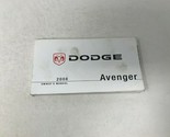 2008 Dodge Avenger Owners Manual Handbook OEM K01B19027 - $14.84