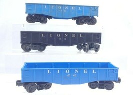 3 Lionel Trains Postwar Gondolas 6042, 6142 &amp; 6112 O Scale - £23.73 GBP