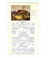 Canadian Australasian R M M S Aorangi 1st Class Menu 1929 Emerald Lake C... - $27.79