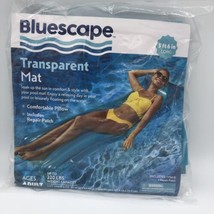 Bluescape Blue Transparent Air Mat, Inflatable Pool Float, Adult, Unisex - £9.95 GBP