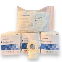 McKesson 6-Ply I.V. Drain Split Sponges Gauze Dressing 2 X 2&quot; 140ct W/ T... - £16.55 GBP