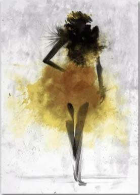 HQ Canvas Print Wall Art WATERCOLOR BALLERINA FRAME AVAILABLE Item image 2