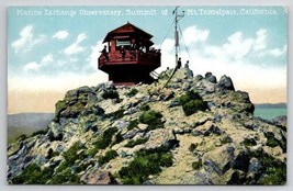 Summit Of Mt Tamalpais CA Marine Exchange Observatory California Postcard X22 - £3.70 GBP