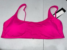 MSRP $20 California Waves Juniors Bralette Bikini Top Hot Pink Size XL - £9.57 GBP