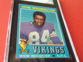 1971 Gene Washington # 130 Topps Sgc 80 Minnesota Vikings Football - £36.13 GBP