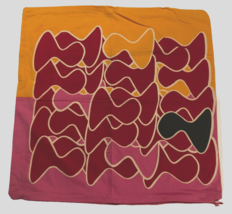 Ikea Bettan 12586 Pink Black Orange Abstract Room Home Zipper Throw Pillow Cover - $31.29