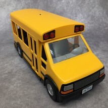 Playmobil School Bus w/ Flashing Lights  -2011-No Stop sign Read Descrip... - £10.05 GBP