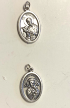 Saint Gerard Majella &amp; Our Lady of Perpetual Help Silver tone Medal, New... - €2,57 EUR