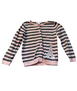 Janie and Jack Pink &amp; Gray Parisian Park Eiffel Tower Cardigan 4T - $24.00