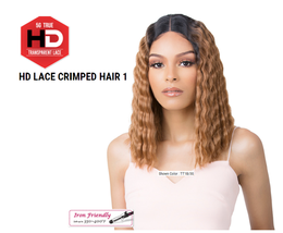 It&#39;s A Wig 5G True Hd Lace Crimped Hair 1 Center Part Iron Friendly - £29.02 GBP