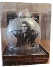 Elvis Presley Glitter Hand Crafted Glass Ornament . Kurt Adler Design. New - £12.29 GBP