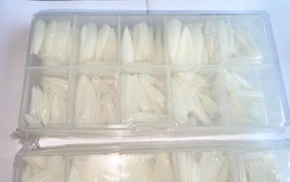 500pcs Clear Fake Nails Full Cover Tips Boxed Set Mixed Sizes 0-9 Manicure image 9