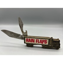 Vtg Spray Guard Rain Flaps Semi Truck Knife Blade Bottle Opener Advertising - $130.66 MXN
