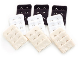 More of Me to Love Two-Hook Bra Extender 9-pack (3 x Black 3 x White 3 x Beige) - £5.98 GBP