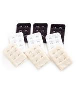 More of Me to Love Two-Hook Bra Extender 9-pack (3 x Black 3 x White 3 x... - $10.96 CAD
