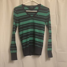 Tommy Hilfiger Pima Cotton Blend Sweater Women&#39;s Extra Small XS Green / Blue - £7.90 GBP