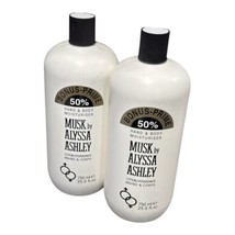 2 Musk By Alyssa Ashley Hand &amp; Body Moisturizer 25.5 oz - $60.00