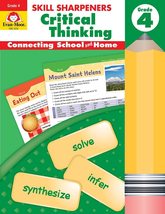 Evan-Moor Skill Sharpeners Critical Thinking, Grade 4 Workbook, Problem ... - £6.98 GBP