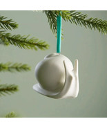 Jonathan Adler Snail White Porcelain Christmas Ornament NIB - $28.00