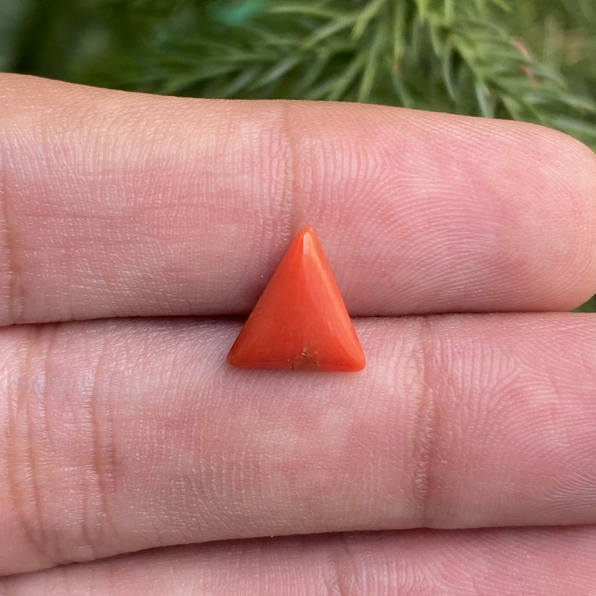 AAA + Natural Coral Gemstone, Gift For Her, Coral Ring, Jewelry Making G... - $9.99