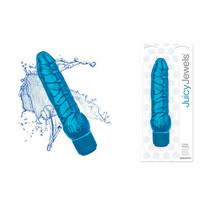 Pipedream Juicy Jewels Cobalt Breeze Flexible Realistic Vibrator Blue - $41.95