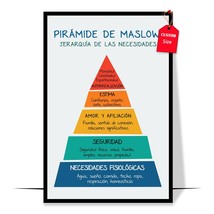 Spanish Maslow&#39;s Hierarchy of Needs Poster Spanish Mental Health Posters Therapi - £12.77 GBP