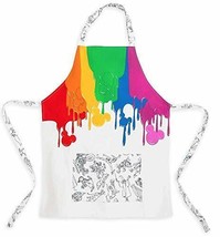 DisneyParks Ink &amp; Paint Cotton Youth Size Apron - £27.65 GBP