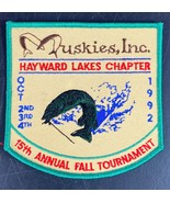 Hayward Lakes Muskies Tournament Patch 15th Annual Unused 1992 Fishing W... - £11.67 GBP