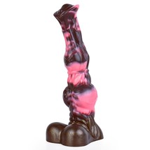 Realistic Dragon Dildo 10.2Inch Thick Black Horse Dildo With Knots And Suction,  - £59.50 GBP