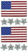 Jolees Boutique 3D Stickers Glitter Flags And Stars - $22.91