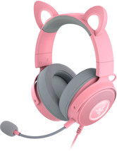 Razer - Kraken Kitty Edition V2 Pro Wired Gaming Headset - Quartz Pink - £247.87 GBP