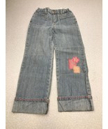 Genuine Kids From Oshkosh Denim Jeans With Patches Girls Size 6 KG C2 - £12.48 GBP
