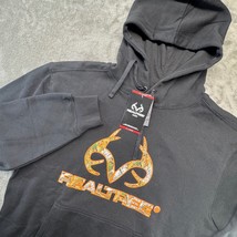Realtree Mens Hoodie Sweatshirt X-Large Black Logo Camo Casual Outdoors ... - $552.28 MXN