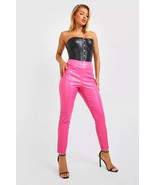 100%Lambskin Leather Winter Designer Women Pant Pink Barbie Stylish Slim... - $154.27 CAD+