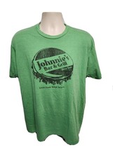 Johnnies Bar &amp; Grill New York Adult Green XL TShirt - £11.67 GBP